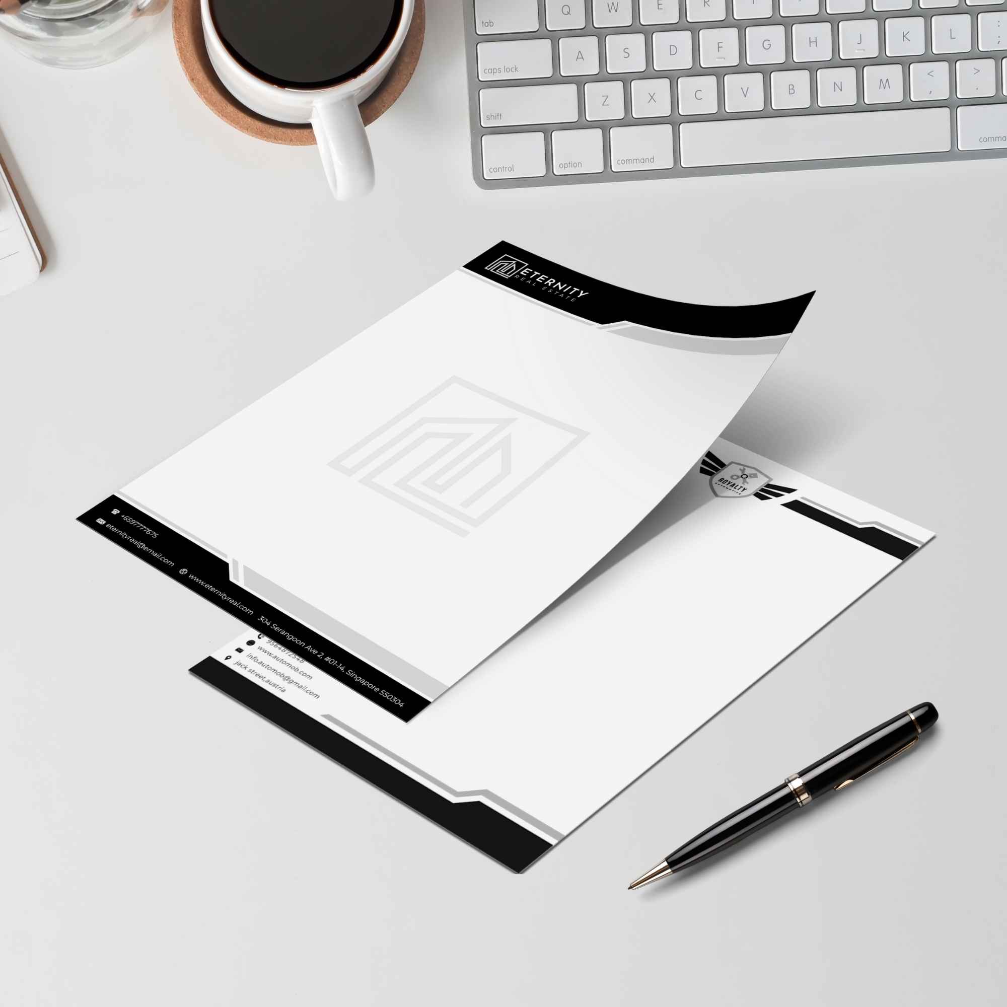Letterhead Printing Dubai β 500 β Black Lion Sign Dubai